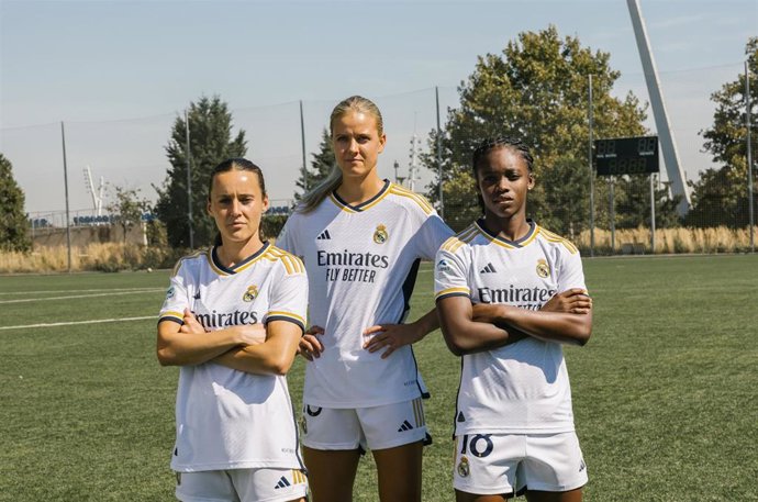 Moeller, Caicedo y Raso, protagonistas de la campaña 'Train Your Skin' de Cantabria Labs y Real Madrid.