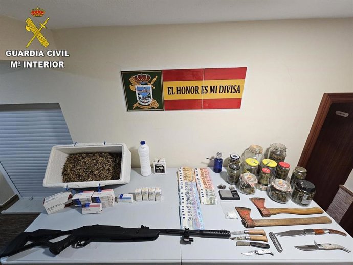 Desarticulado un punto de venta de droga en Santa Bárbara de Casa (Huelva).