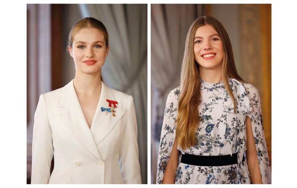 Nuevos retratos oficiales de la Princesa de Asturias y la Infanta Sofía