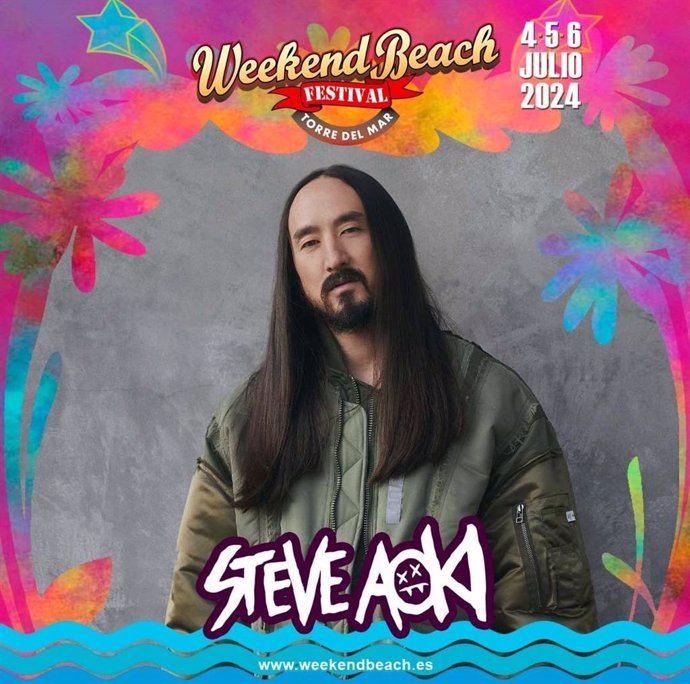 Steve Aoki actuará por primera vez en Weekend Beach Festival de Torre del Mar.