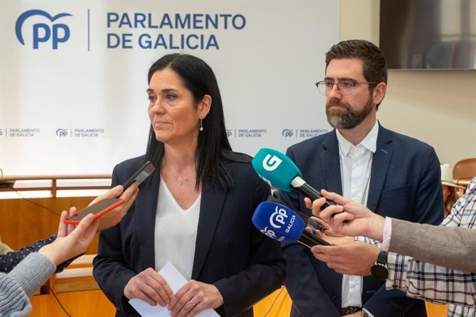 La secretaria general del PPdeG, Paula Prado, en la Cámara autonómica.