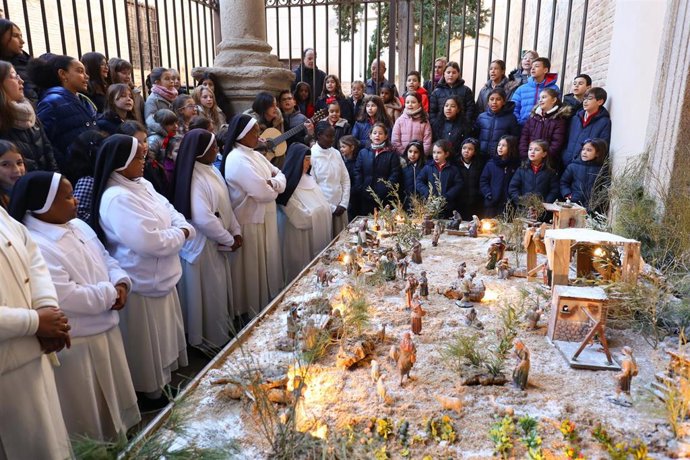 Inauguración del belén de Santo Domingo el Real.