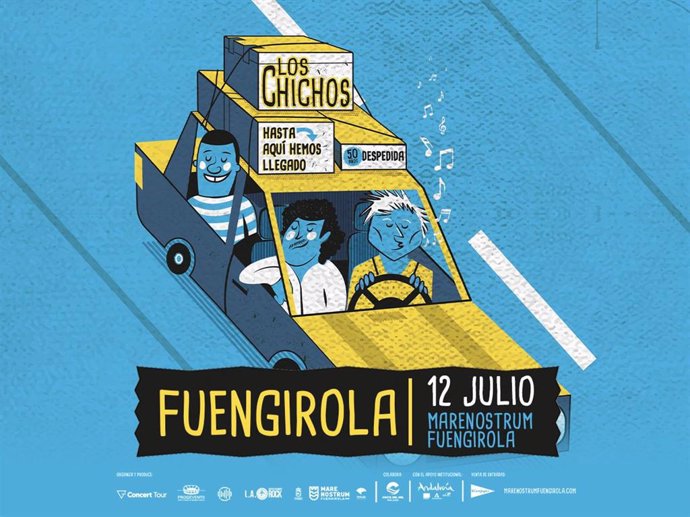 Cartel de Los Chichos en Marenostrum Fuengirola en 2024.