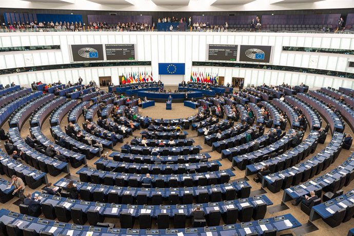 El Parlamento Europeo, a 13 de diciembre de 2023, en Estrasburgo (Francia).
