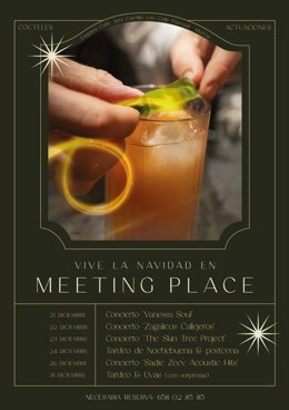 Cartel de los conciertos en Meeting Place Murcia