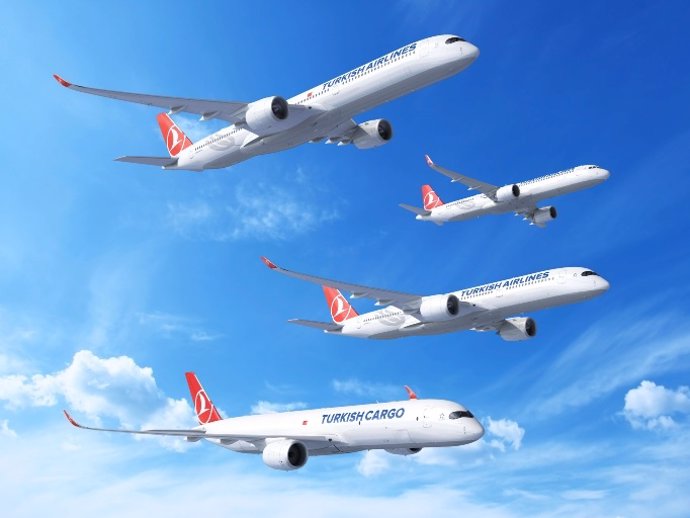 Turkish Airlines encargará 220 aviones Airbus más y suma un total de 504 aeronaves en la cartera de pedidos.