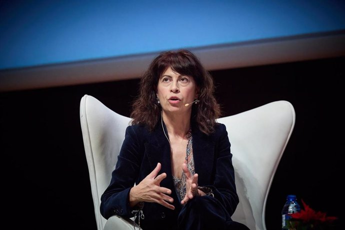 La ministra de Igualdad, Ana Redondo, durante la Conferencia Internacional 'El futuro de las chicas STE(A)M', en el Museo Nacional Centro de Arte Reina Sofía, a 14 de diciembre de 2023, en Madrid (España).