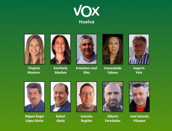 Nuevos coordinadores de Vox en Huelva.