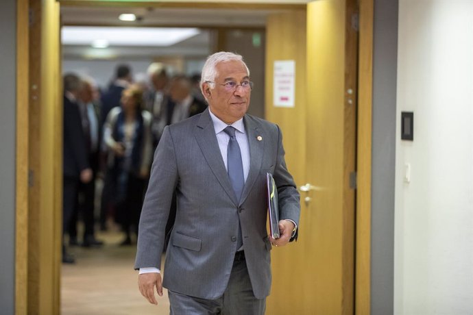 Portugal Prime Minister Antonio Costa arrives for a Special European council summit, in Brussels, Thursday 09 February 2023. EU leaders will discuss recent developments with regards to Russia's war of aggression against Ukraine and continued EU support to