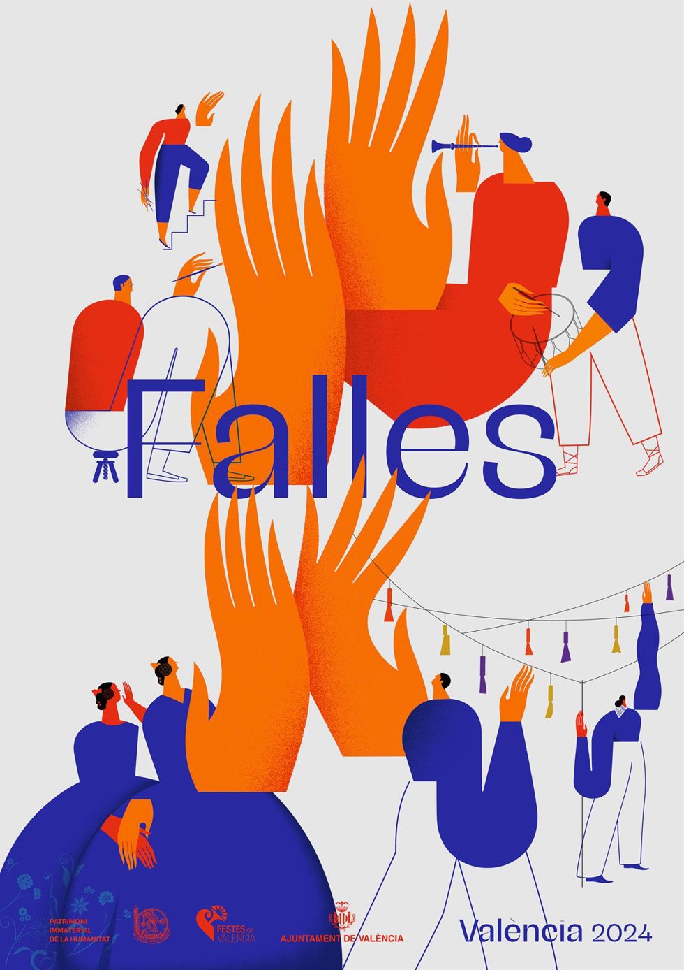 Imagen gráfica de las Fallas 2024