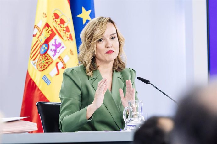 Pilar Alegría, ministra de Educación, Formación Profesional y Deportes.