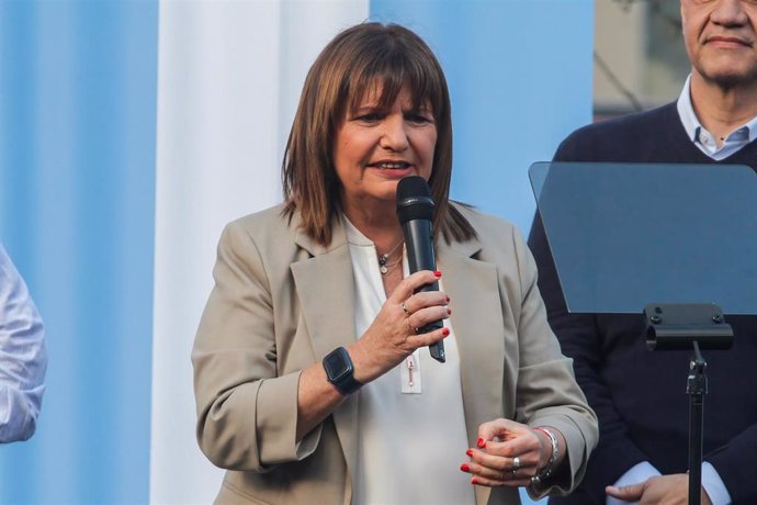 Archivo - La excandidata presidencial de Juntos por el Cambio (JxC) y ministra de Seguridad de Argentina, Patricia Bullrich.