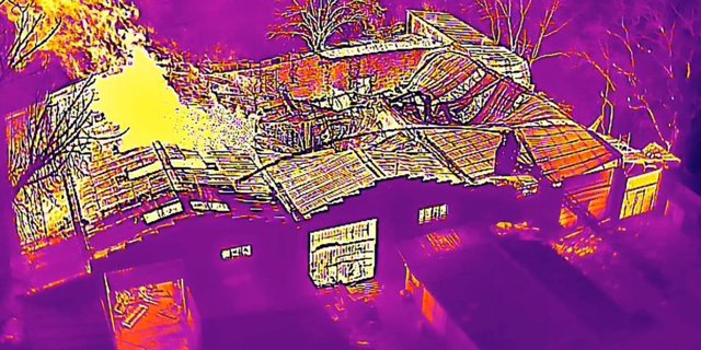 Incendio en una empresa de eventos