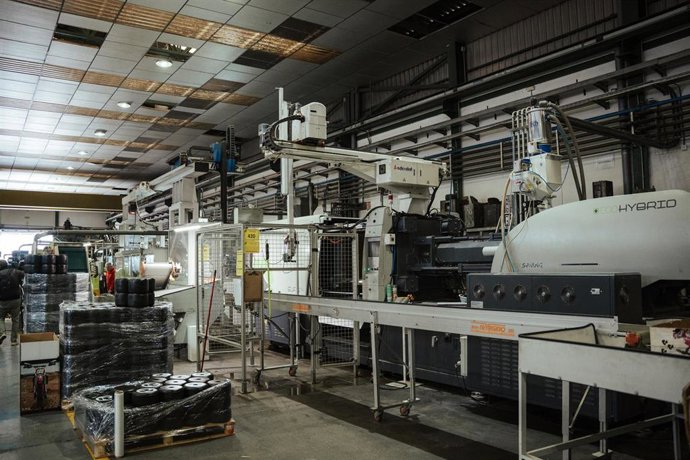 Interior en la fábrica.