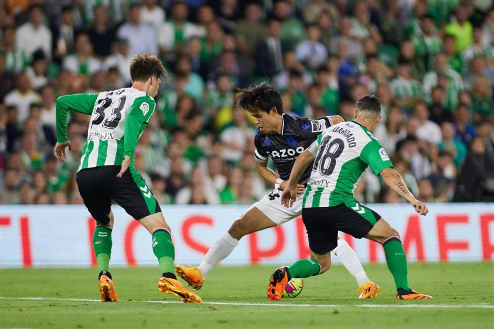 Archivo - Takefusa Kubo en el Real Betis-Real Sociedad de la pasada temporada