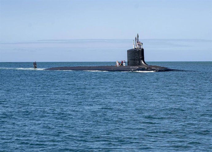 Archivo - Submarino de propulsión nuclear de la Marina de Estados Unidos.