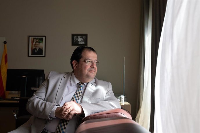 Archivo - El conseller de Interior del Govern de la Generalitat de Catalunya, Joan Ignasi Elena, posa durante una entrevista para Europa Press, a 3 de abril de 2023, en Barcelona, Catalunya (España). Joan Ignasi Elena y Garcia es un abogado y político e