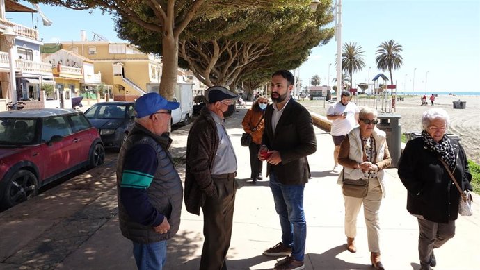 El concejal del PSOE Mariano Ruiz en El Palo en una imagen de archivo