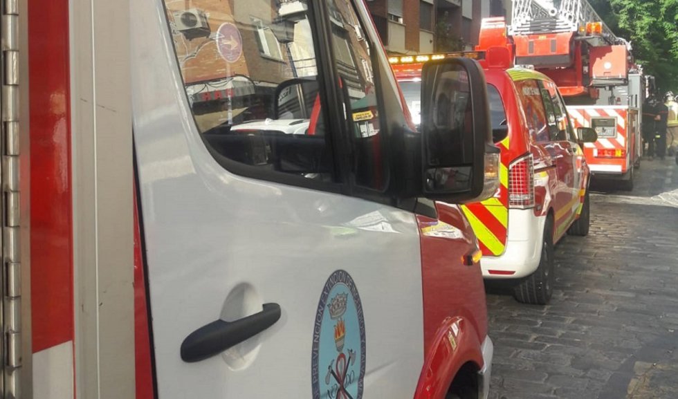 Camión de Bomberos de la Diputación de Sevilla.