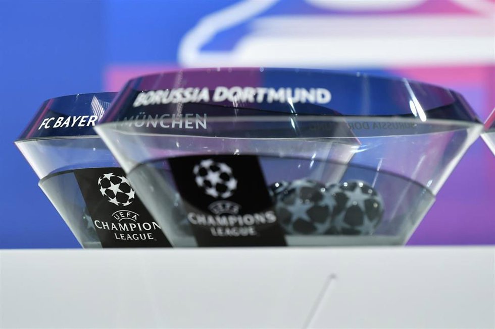 Archivo - Bolas del sorteo de la 'Champions'