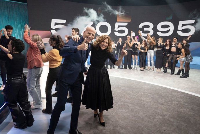 Cierre del marcador de La Marató de 3Cat celebrada este domingo