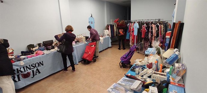 La Asociación Parkinson Rioja consigue en su 4 Mercadillo Solidario, 800 euros