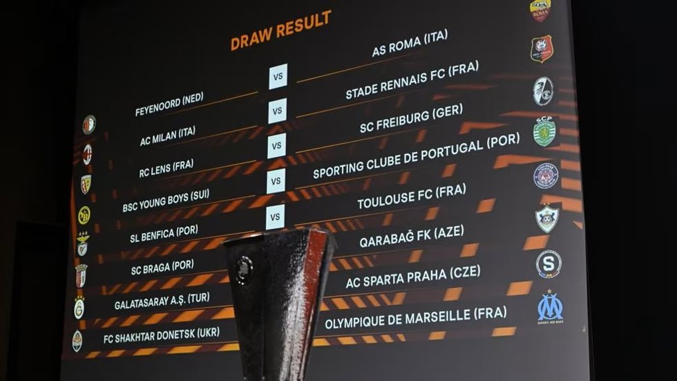 Sorteo de los play-offs de la Liga Europa 2023/24