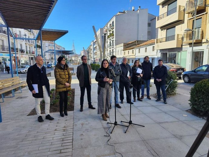 Granados interviene en el acto de entrega de la obra de mejora de la avenida Villanueva de Córdoba en Pozoblanco.