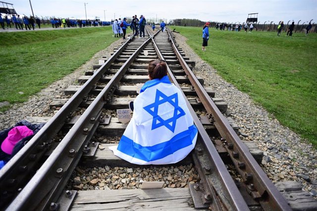 Archivo - Imagen de archivo del campo de concentración de Auschwitz. 