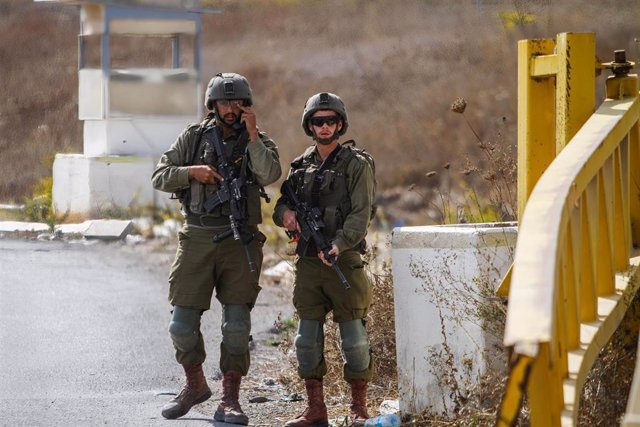 Archivo - Militares israelíes en Nablús, Cisjordania. 