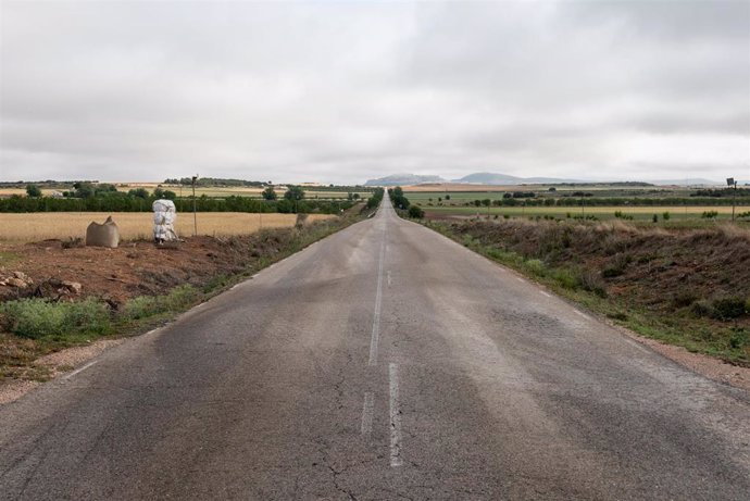 Archivo - Carretera de Albacete, Castilla-La Mancha (España). 