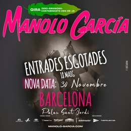 Manolo García ofrecerá un segundo concierto en el Palau Sant Jordi de Barcelona en 2024