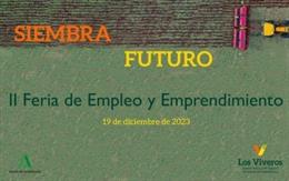 Cartel de la II Feria del Empleo y Emprendimiento de Los Viveros, en Sevilla.