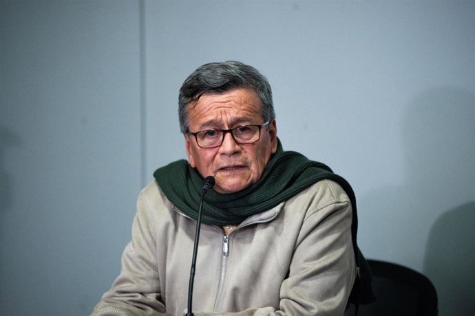 Archivo - El jefe negociador de la guerrilla  del ELN con el Gobierno de Colombia, Israel Ramírez, alias 'Pablo Beltrán'. 