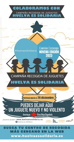 Cartel de 'Huelva es solidaria'.