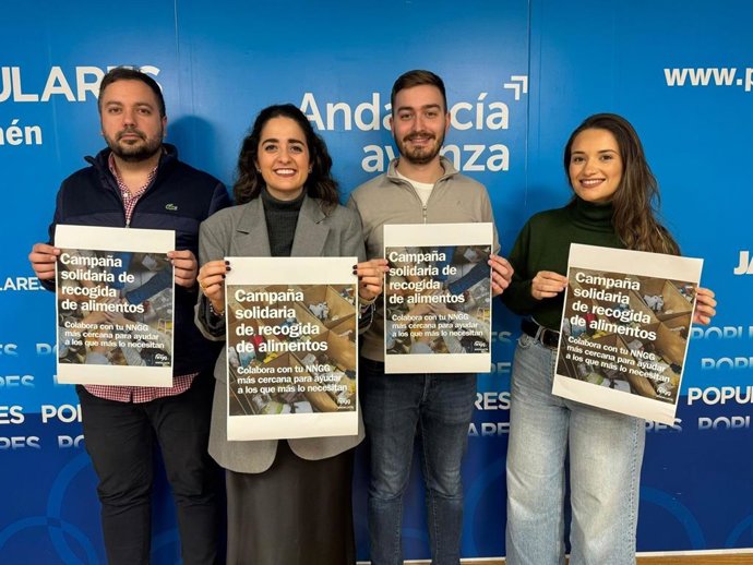 Nuevas Generaciones de Andalucía inicia una campaña de recogida de alimentos.