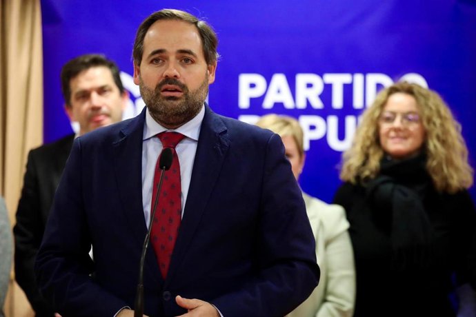 Paco Núñez durante su intervención ante la Junta Directiva del PP de Ciudad Real.