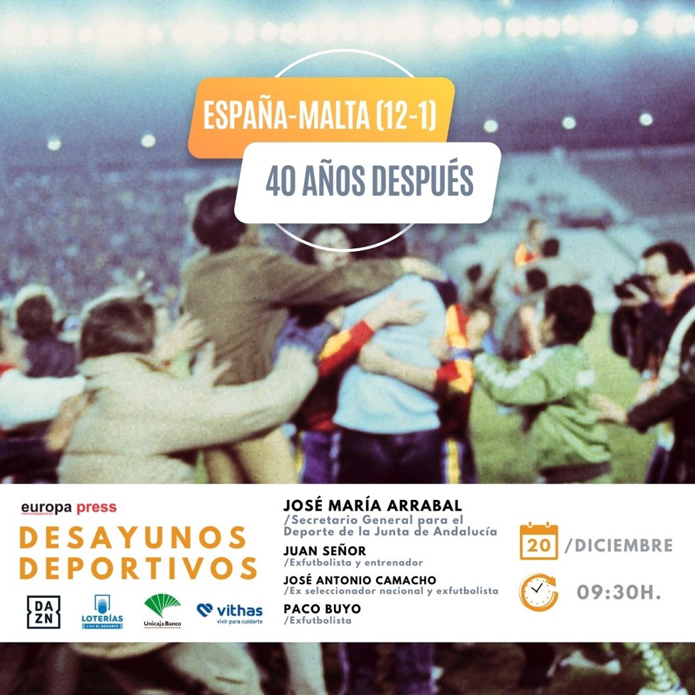 Buyo, Camacho, Señor y la gesta del 12-1 a Malta, protagonistas este miércoles en los Desayunos Deportivos de EP.