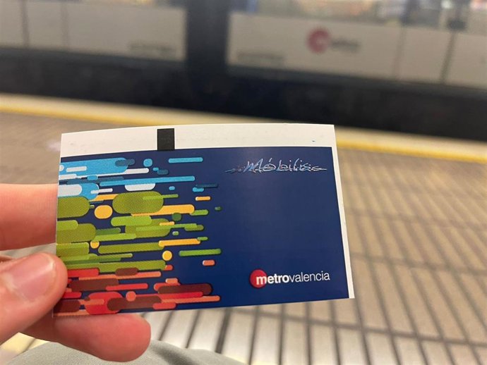Archivo - Abono gratuito para jóvenes de Metrovalencia