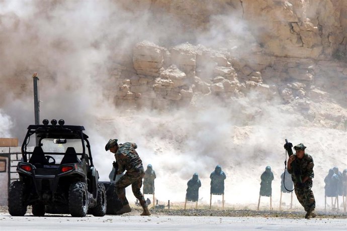 Archivo - Militares del Ejército de Jordania durante unas maniobras (archivo)