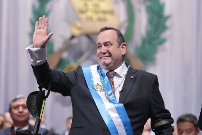 Archivo - El presidente de Guatemala, Alejandro Giammattei