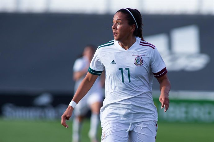 Archivo - Maria Guadalupe Sanchez Morales of Mexico during Friendly women match between Spain Team and Mexico Team at Municipal Marbella Stadium on April 13, 2021 in Malaga, Spain.