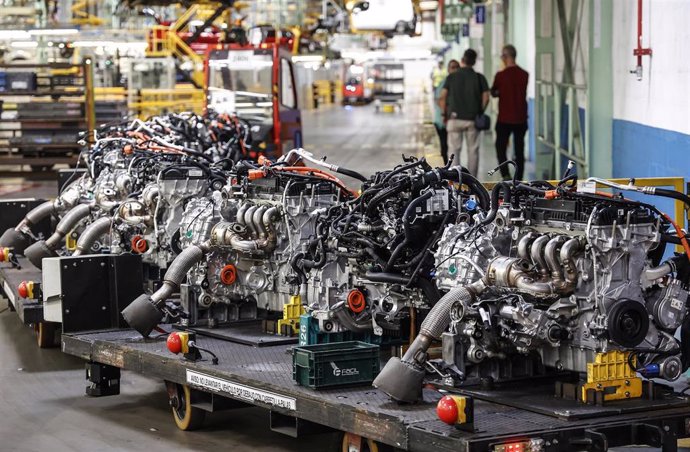 Archivo - Piezas en la fábrica de Ford en Almussafes, a 24 de octubre de 2022, en Almussafes,