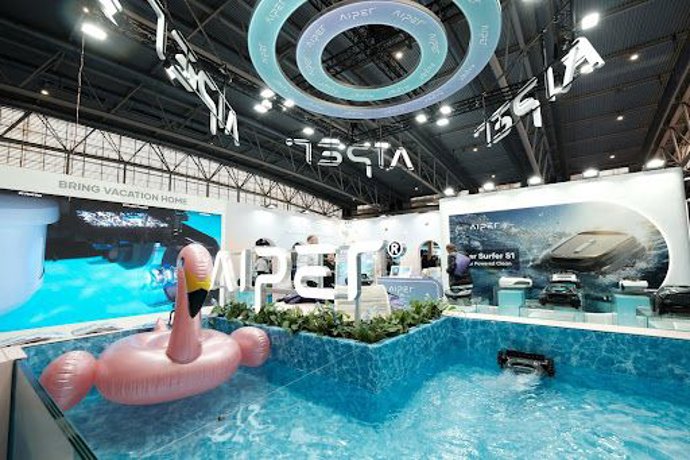 Stand de Aiper en Piscina & Wellness Barcelona.