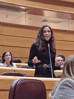 La portavoz de Agricultura del PP en el Senado, la senadora cordobesa Lorena Guerra.