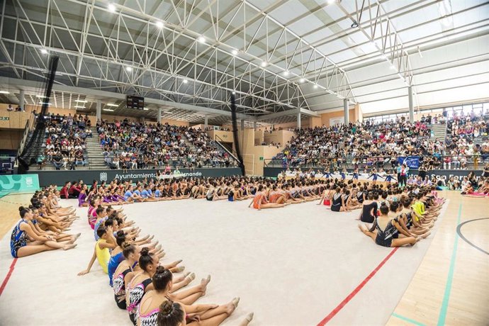 Celebración de una competición de gimnasia artística en San Fernando (Cádiz)