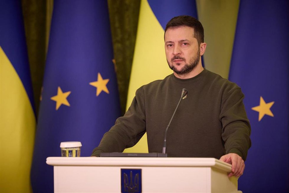 Archivo - El presidente de Ucrania, Volodimir Zelenski