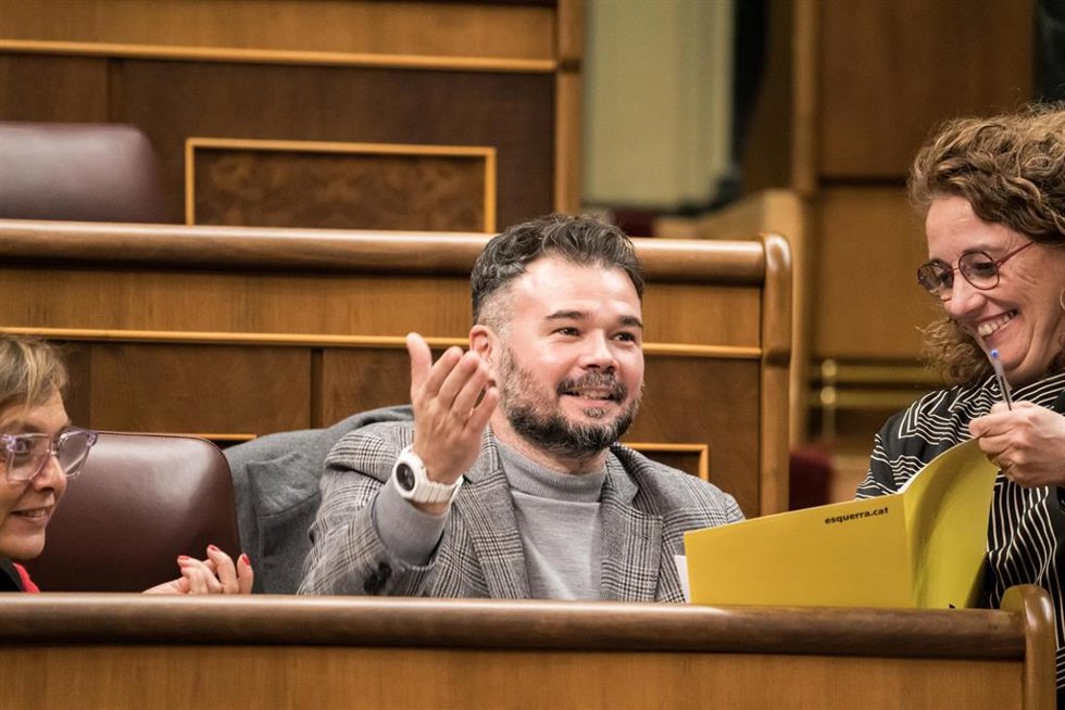El portavoz de ERC en el Congreso, Gabriel Rufián