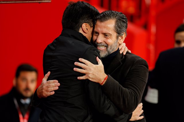 Quique Sanchez Flores, head coach of Sevilla FC gestures during the Spanish league, La Liga EA Sports, football match played between Granada CF and Sevilla FC at Nuevo Los Carmenes stadium on December 19, 2023, in Granada, Spain.