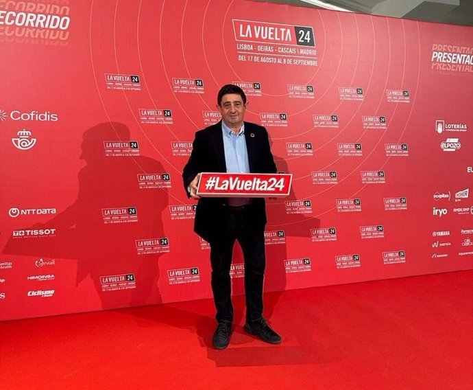 El presidente de la Diputación de Jaén, Francisco Reyes, en la presentación de la Vuelta Ciclista a España 2024